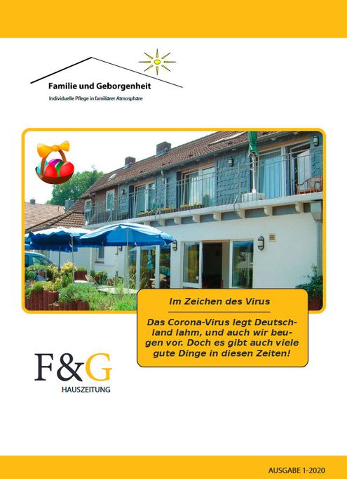 Cover Hauszeitung F & G Ausgabe 1-2020